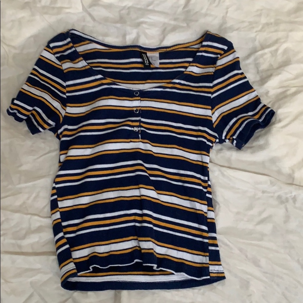 Striped crop top